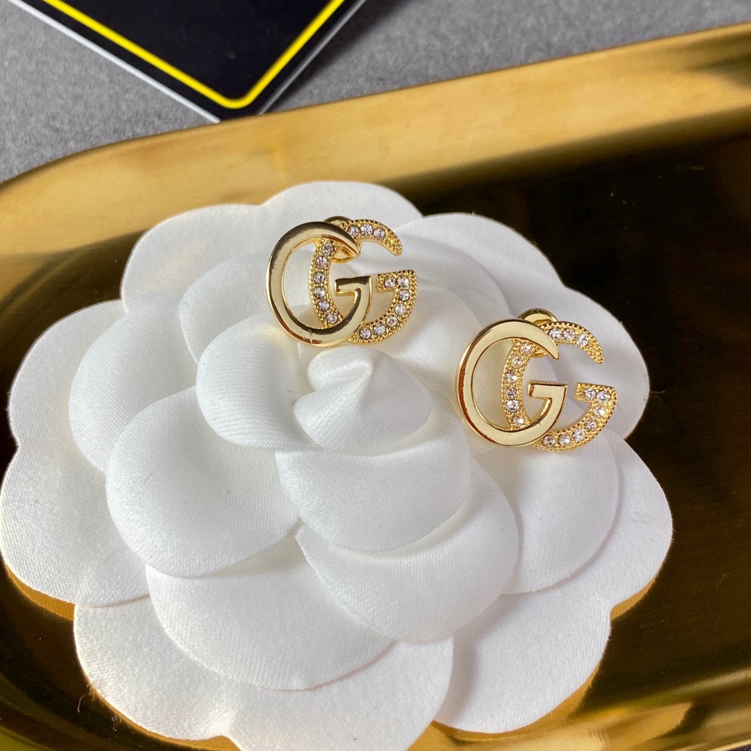 Gucci Jewelry Earring Gold White