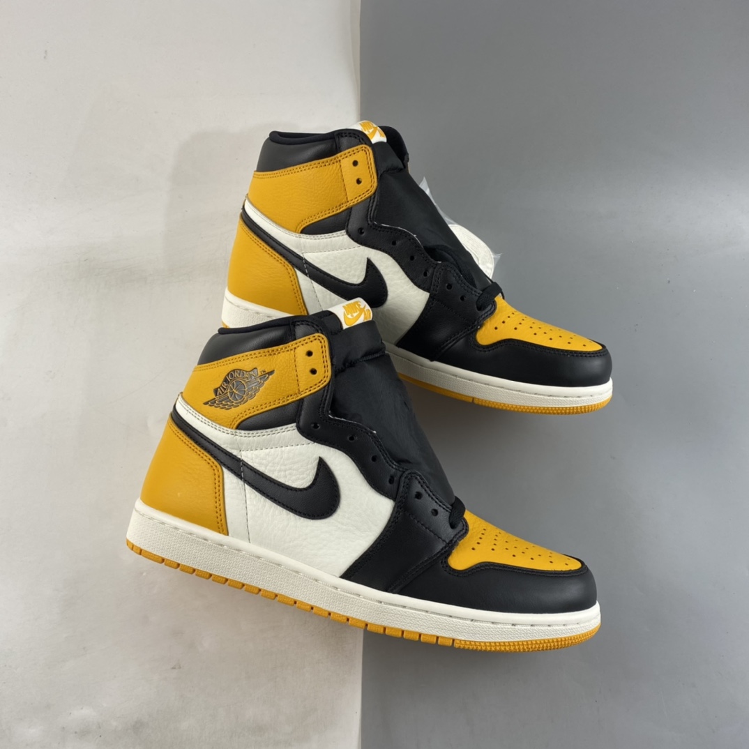 P400 Air Jordan 1 Retro High OG AJ1 乔1黑黄脚趾 555088-711