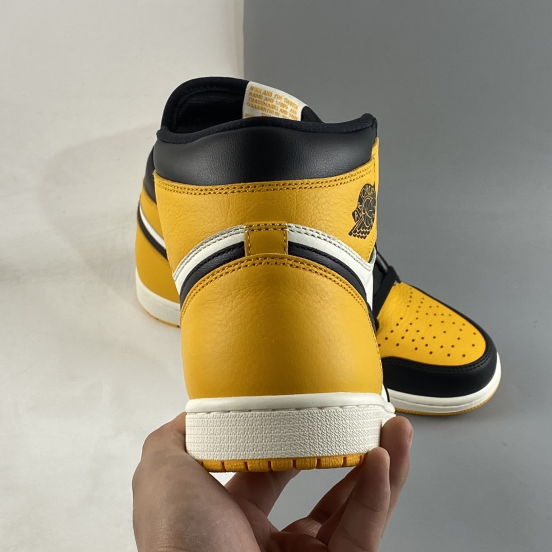 P400 Air Jordan 1 Retro High OG AJ1 乔1黑黄脚趾 555088-711