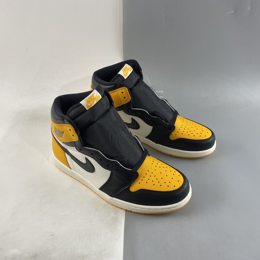 P400 Air Jordan 1 Retro High OG AJ1 乔1黑黄脚趾 555088-711