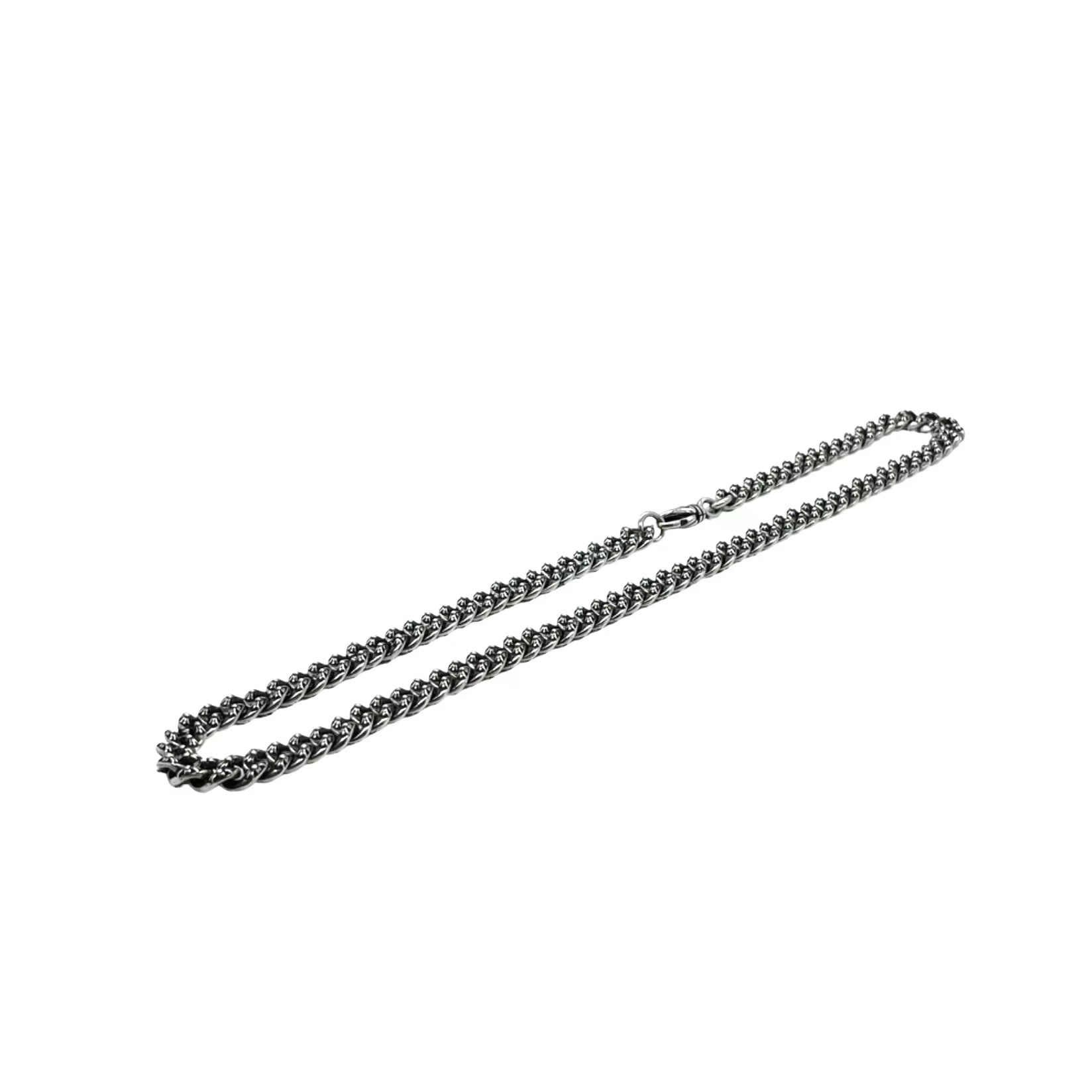 Chrome Hearts 𝐂𝐡𝐫𝐨𝐦𝐞 𝐡𝐞𝐚𝐫𝐭𝐬克罗心 满花链条十字项链 纯银材质 做旧 密集十字元素 龙虾扣 搭配