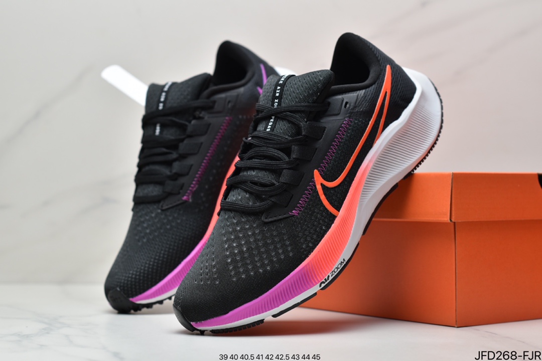 170 耐克Pegasus 38 登月38代系列九针眼网纱透气缓震疾速跑鞋