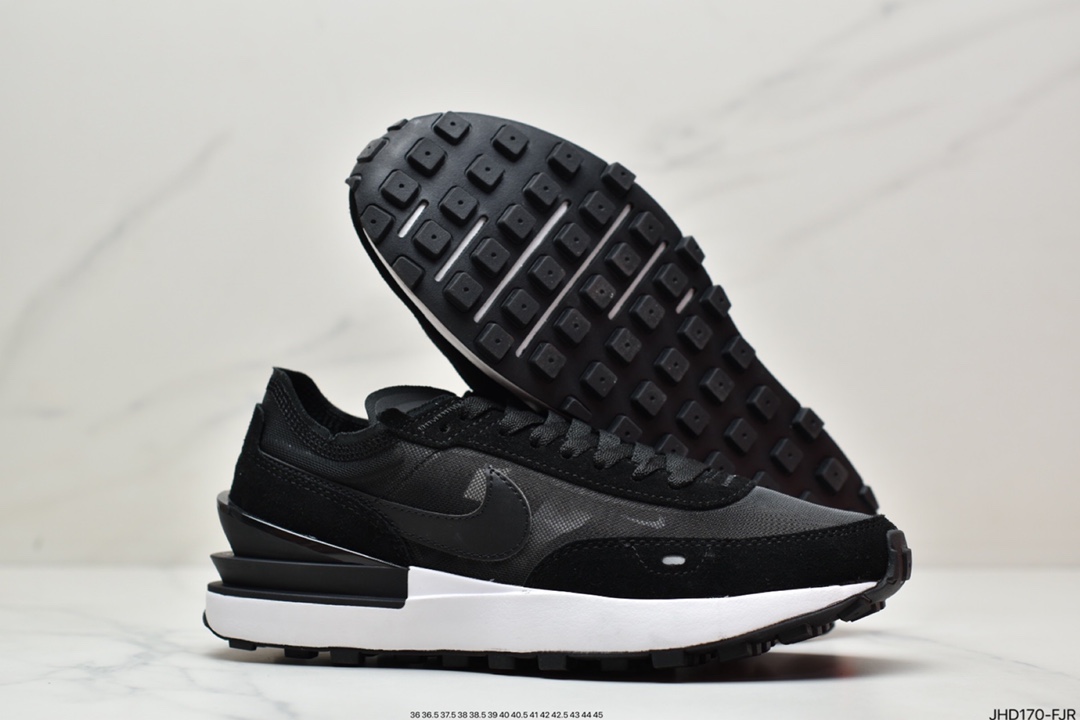 190 Nike Waffle One”Milk Hyper Crimson”华夫一代系列华夫复古慢跑鞋 DA7995