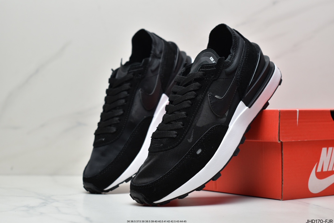 190 Nike Waffle One”Milk Hyper Crimson”华夫一代系列华夫复古慢跑鞋 DA7995