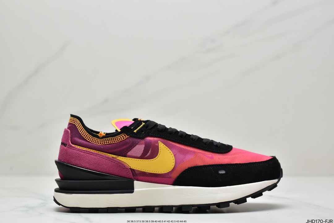 190 Nike Waffle One”Milk Hyper Crimson”华夫一代系列华夫复古慢跑鞋 DA7995