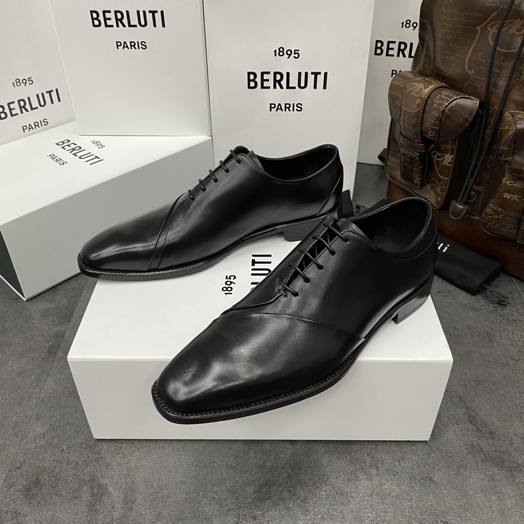 💋💍Berlut*/布鲁提 手工精品男士正装皮鞋  专柜同步火热款牛津鞋  成功人士标配 固特异工艺  