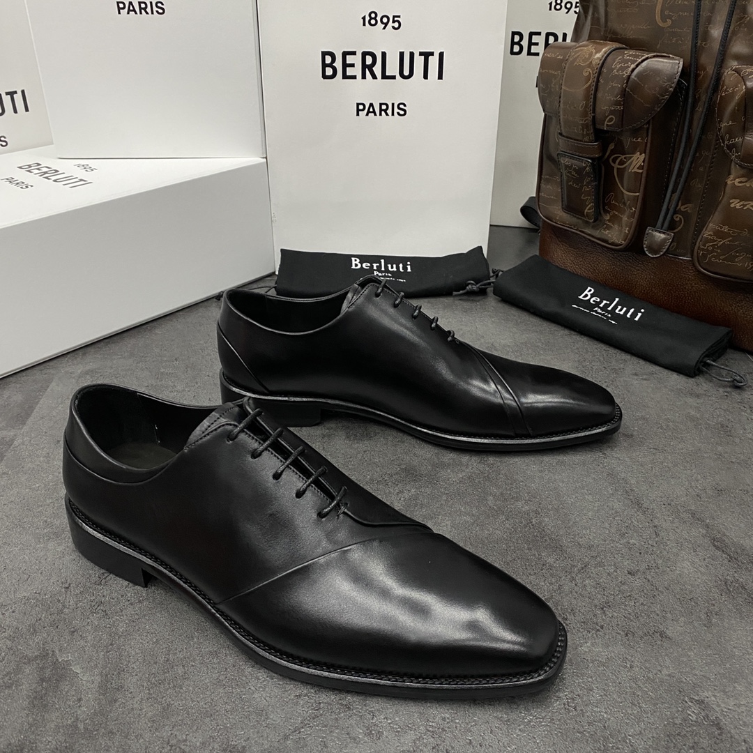 💋💍Berlut*/布鲁提 手工精品男士正装皮鞋  专柜同步火热款牛津鞋  成功人士标配 固特异工艺  