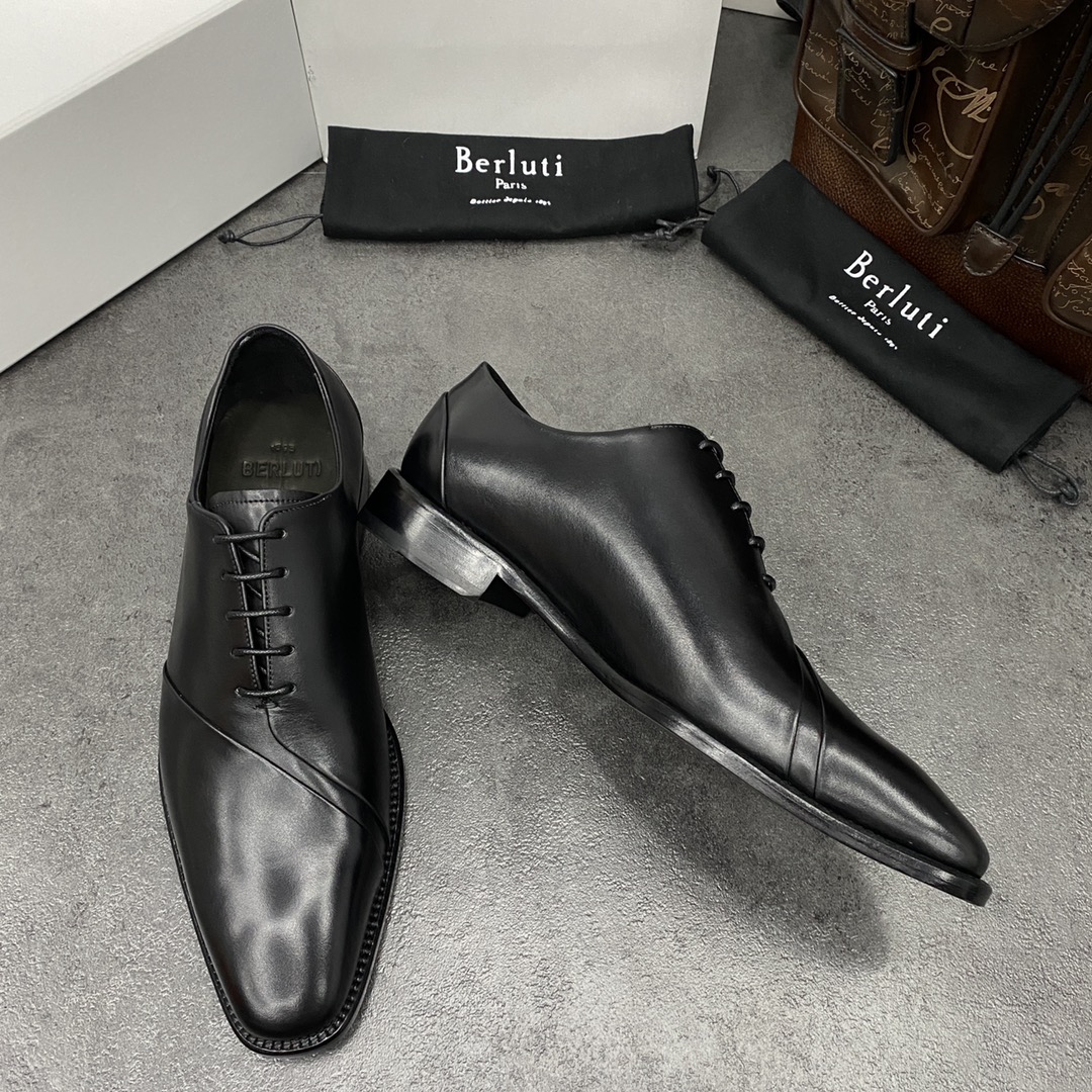 💋💍Berlut*/布鲁提 手工精品男士正装皮鞋  专柜同步火热款牛津鞋  成功人士标配 固特异工艺  