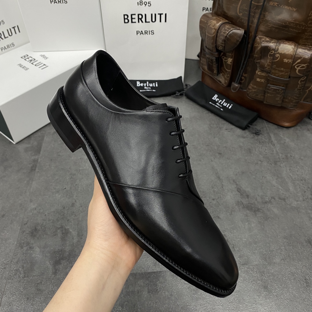 💋💍Berlut*/布鲁提 手工精品男士正装皮鞋  专柜同步火热款牛津鞋  成功人士标配 固特异工艺  