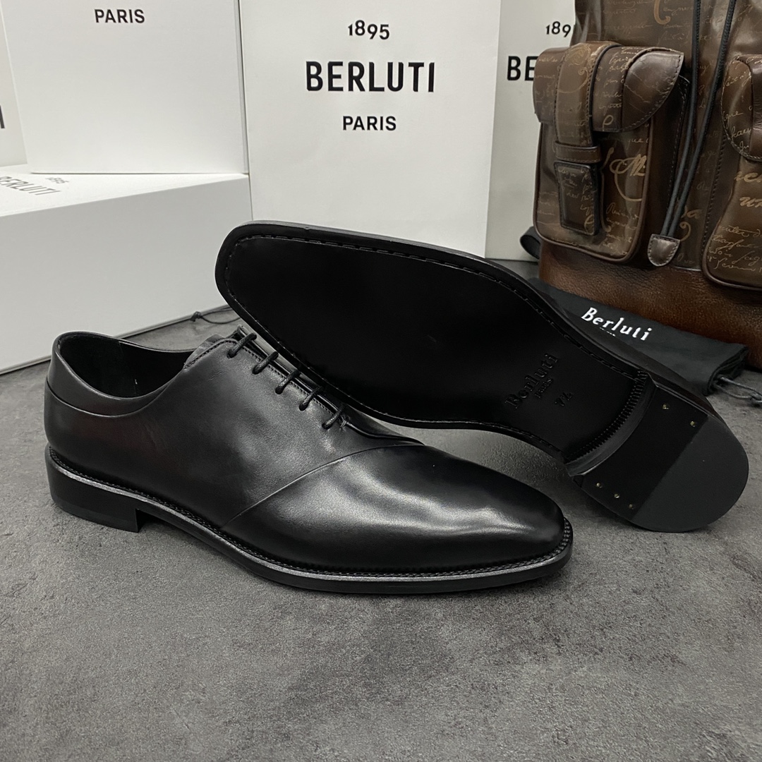💋💍Berlut*/布鲁提 手工精品男士正装皮鞋  专柜同步火热款牛津鞋  成功人士标配 固特异工艺  