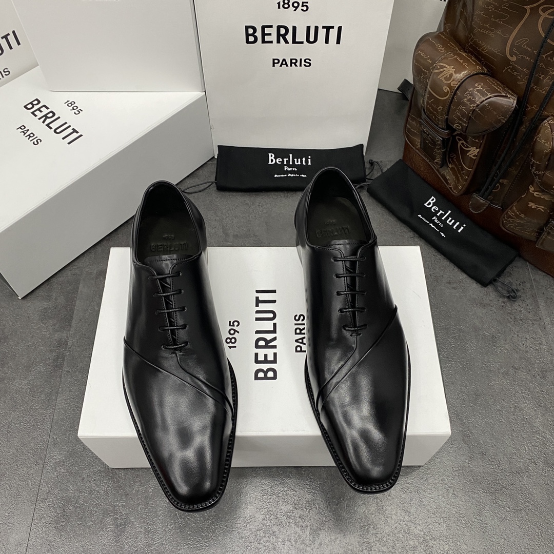💋💍Berlut*/布鲁提 手工精品男士正装皮鞋  专柜同步火热款牛津鞋  成功人士标配 固特异工艺  