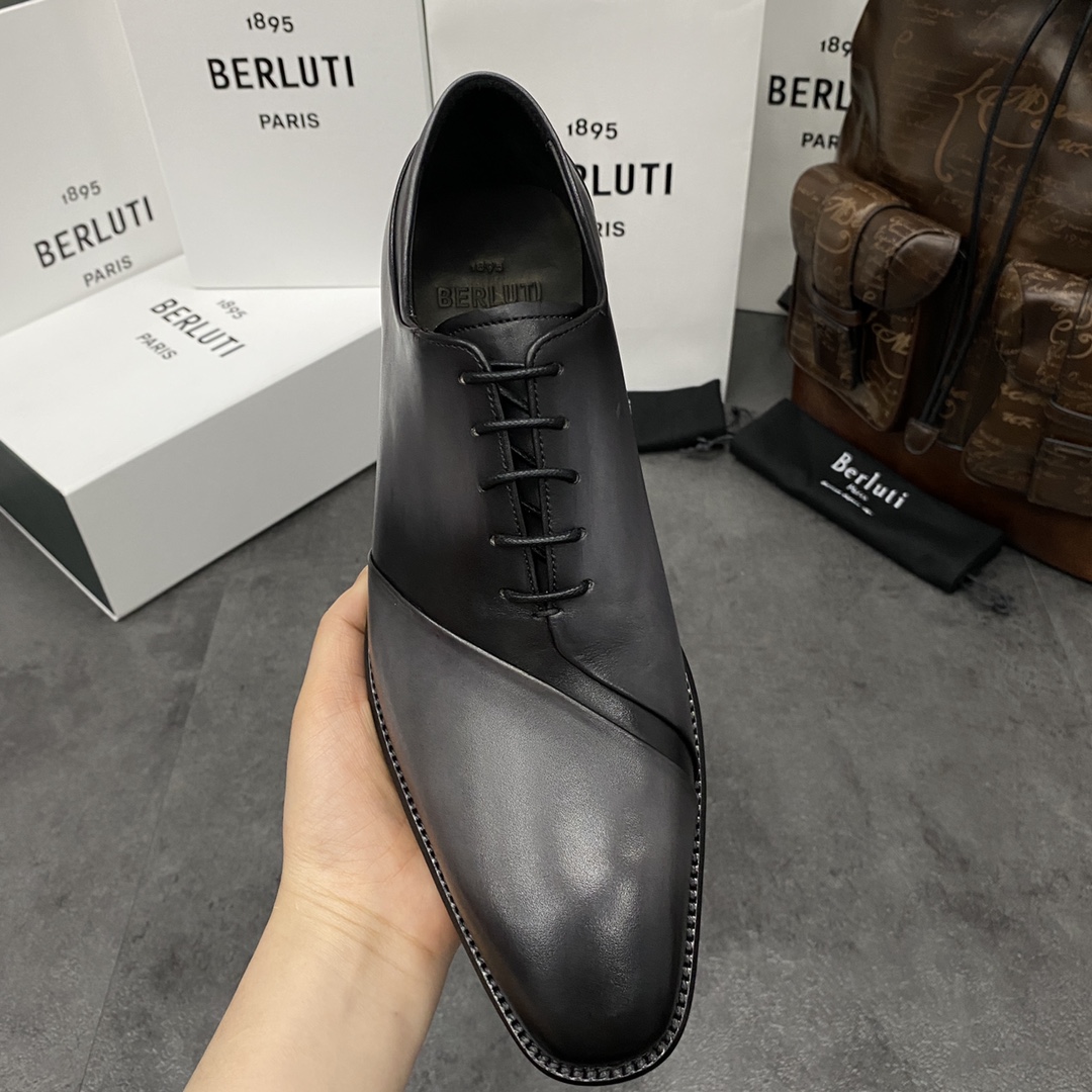 💋💍Berlut*/布鲁提 手工精品男士正装皮鞋  专柜同步火热款牛津鞋  成功人士标配 固特异工艺  