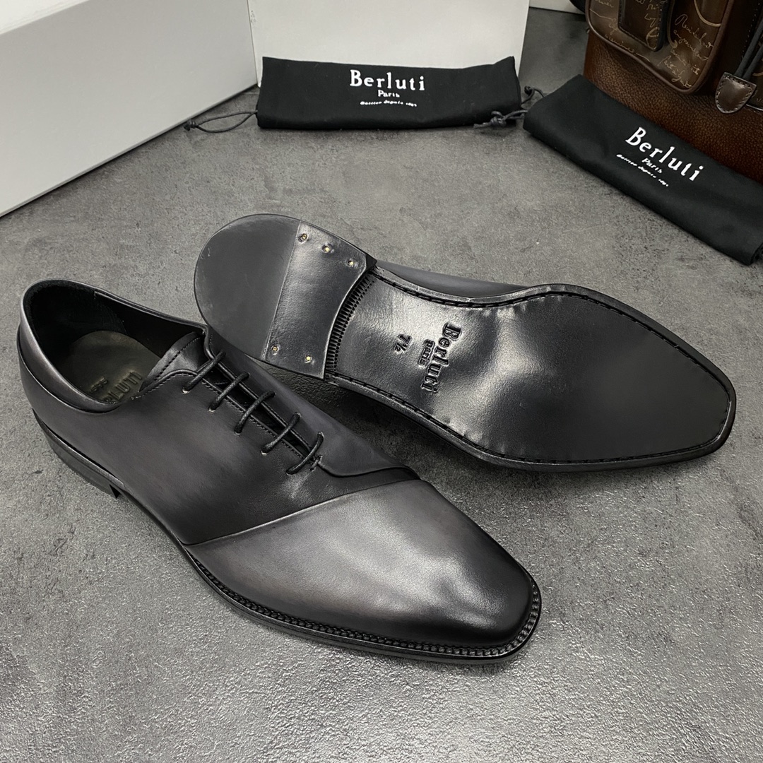 💋💍Berlut*/布鲁提 手工精品男士正装皮鞋  专柜同步火热款牛津鞋  成功人士标配 固特异工艺  