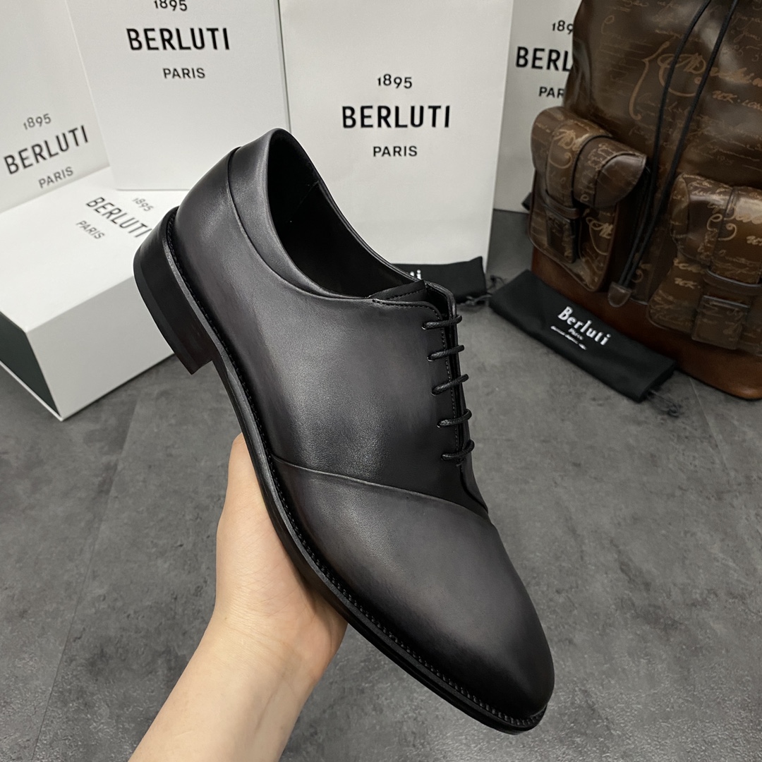 💋💍Berlut*/布鲁提 手工精品男士正装皮鞋  专柜同步火热款牛津鞋  成功人士标配 固特异工艺  