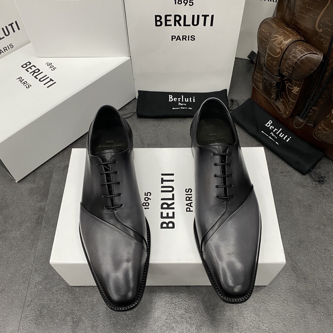 💋💍Berlut*/布鲁提 手工精品男士正装皮鞋  专柜同步火热款牛津鞋  成功人士标配 固特异工艺  