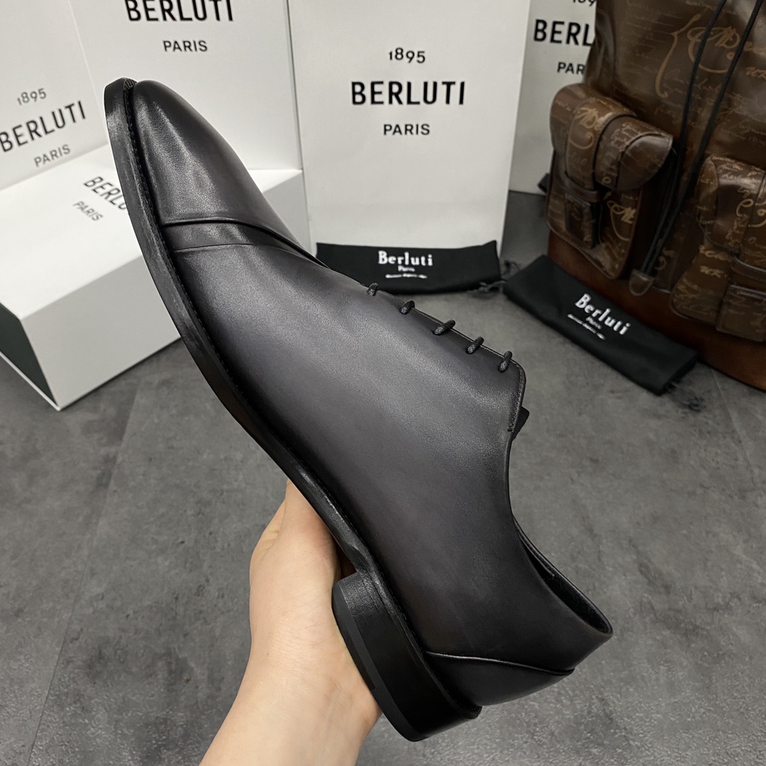 💋💍Berlut*/布鲁提 手工精品男士正装皮鞋  专柜同步火热款牛津鞋  成功人士标配 固特异工艺  