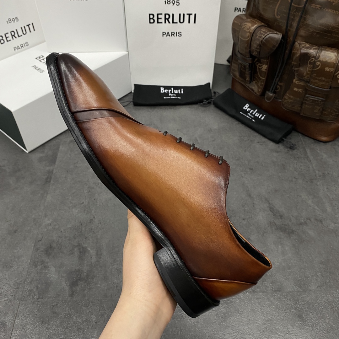 💋💍Berlut*/布鲁提 手工精品男士正装皮鞋  专柜同步火热款牛津鞋  成功人士标配 固特异工艺  
