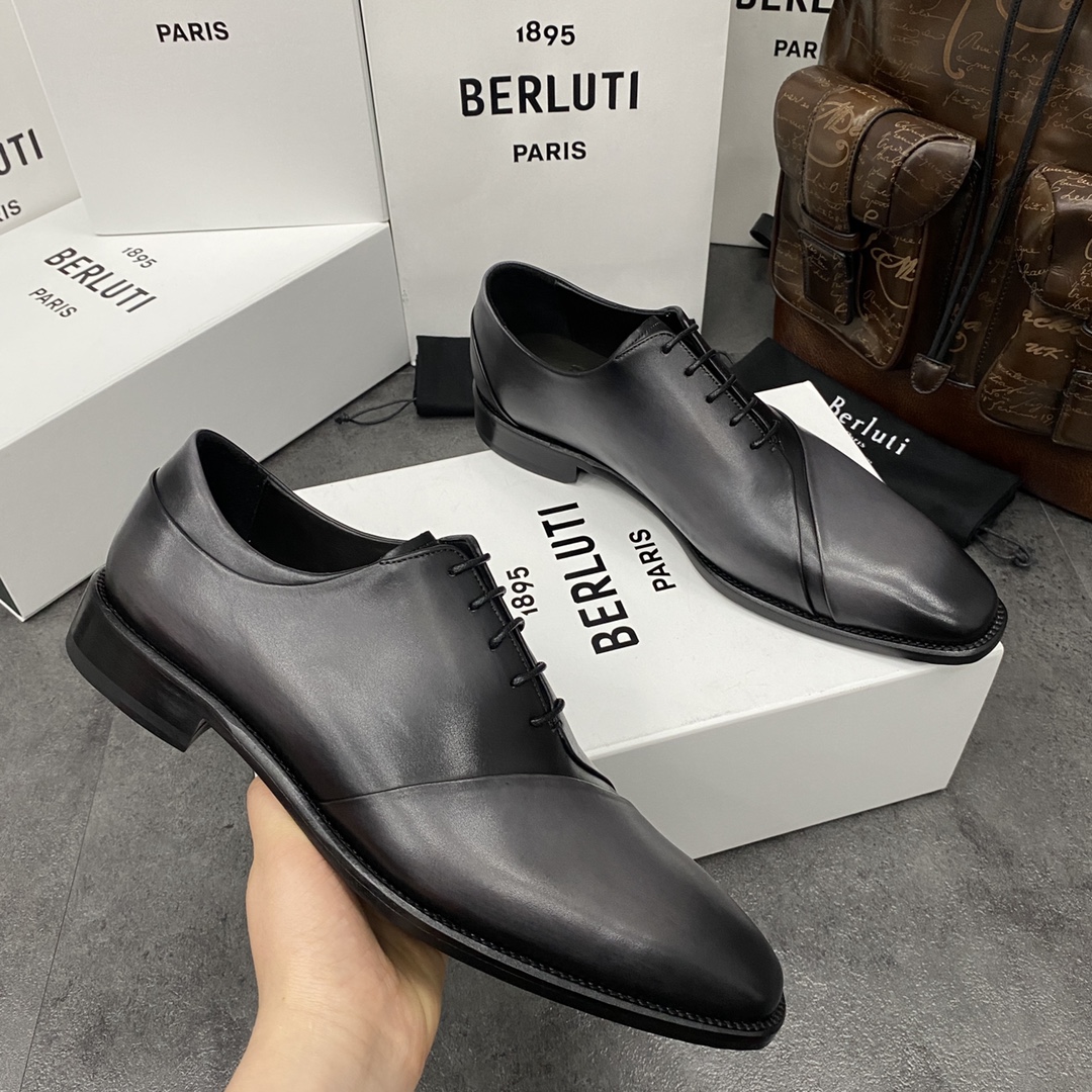 💋💍Berlut*/布鲁提 手工精品男士正装皮鞋  专柜同步火热款牛津鞋  成功人士标配 固特异工艺  