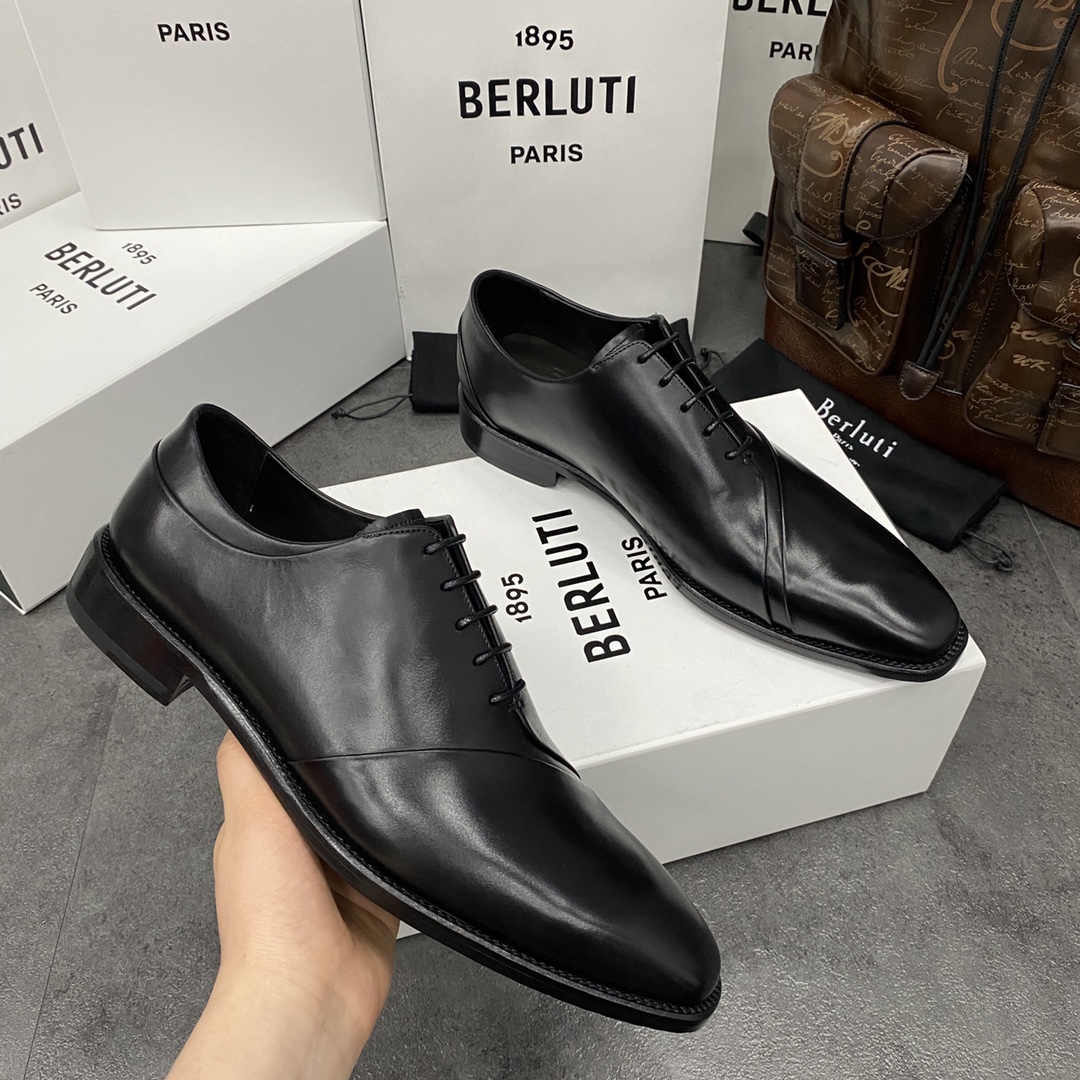 💋💍Berlut*/布鲁提 手工精品男士正装皮鞋  专柜同步火热款牛津鞋  成功人士标配 固特异工艺  