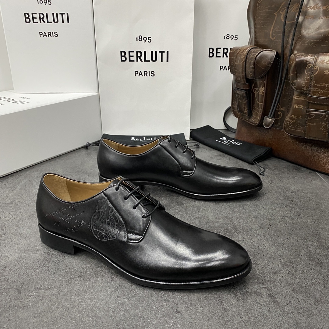 💋💍Berlut*/布鲁提 手工精品男士正装皮鞋 专柜同步火热款牛津鞋 成功人士标配 固特异工艺