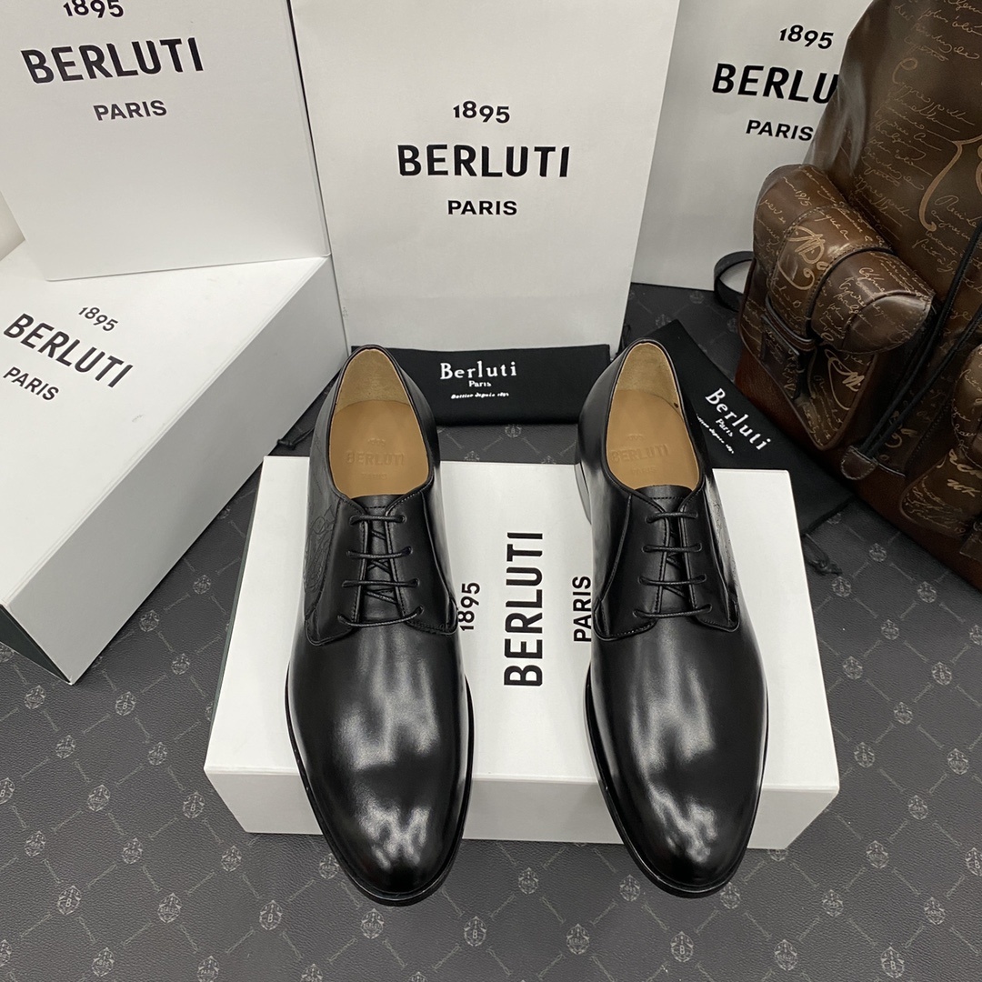 💋💍Berlut*/布鲁提 手工精品男士正装皮鞋 专柜同步火热款牛津鞋 成功人士标配 固特异工艺