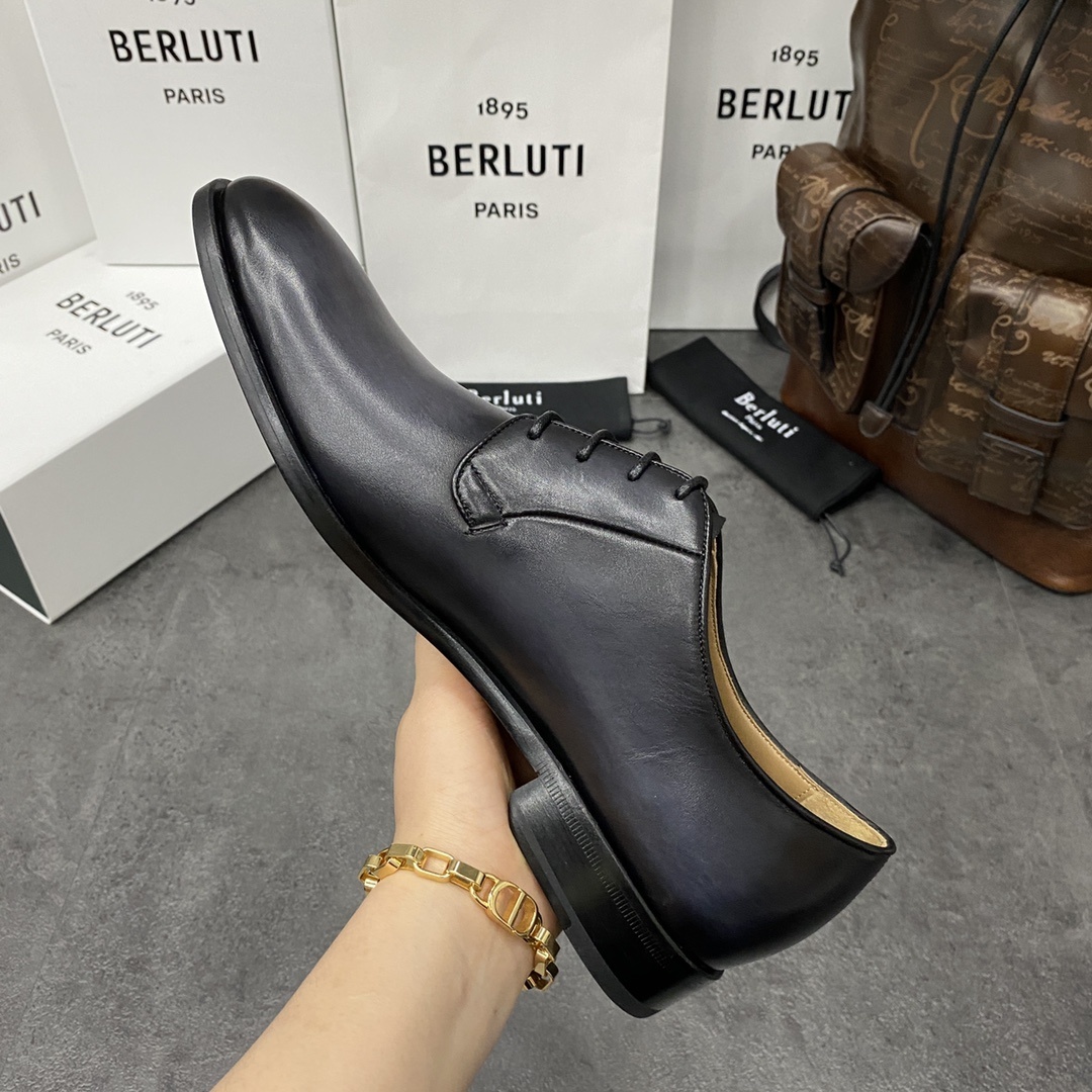 💋💍Berlut*/布鲁提 手工精品男士正装皮鞋 专柜同步火热款牛津鞋 成功人士标配 固特异工艺