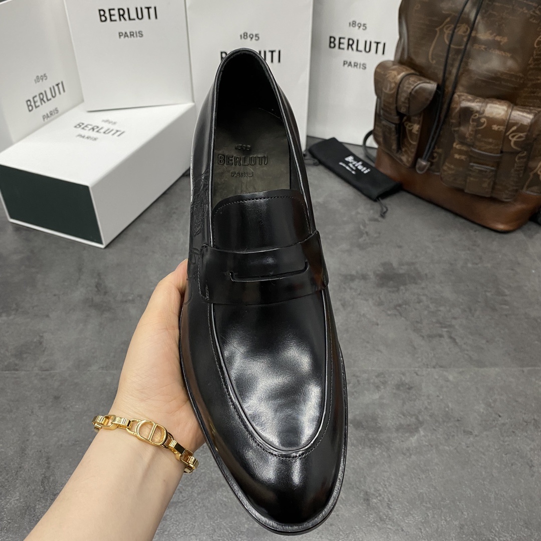 💋💍Berlut*/布鲁提 手工精品男士正装皮鞋 专柜同步火热款Andy乐福皮鞋 成功人士标配 固特