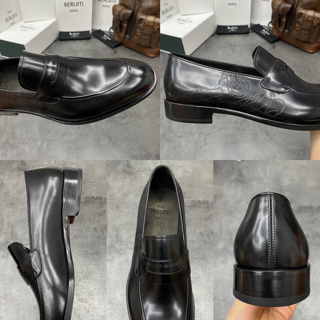 💋💍Berlut*/布鲁提 手工精品男士正装皮鞋 专柜同步火热款Andy乐福皮鞋 成功人士标配 固特