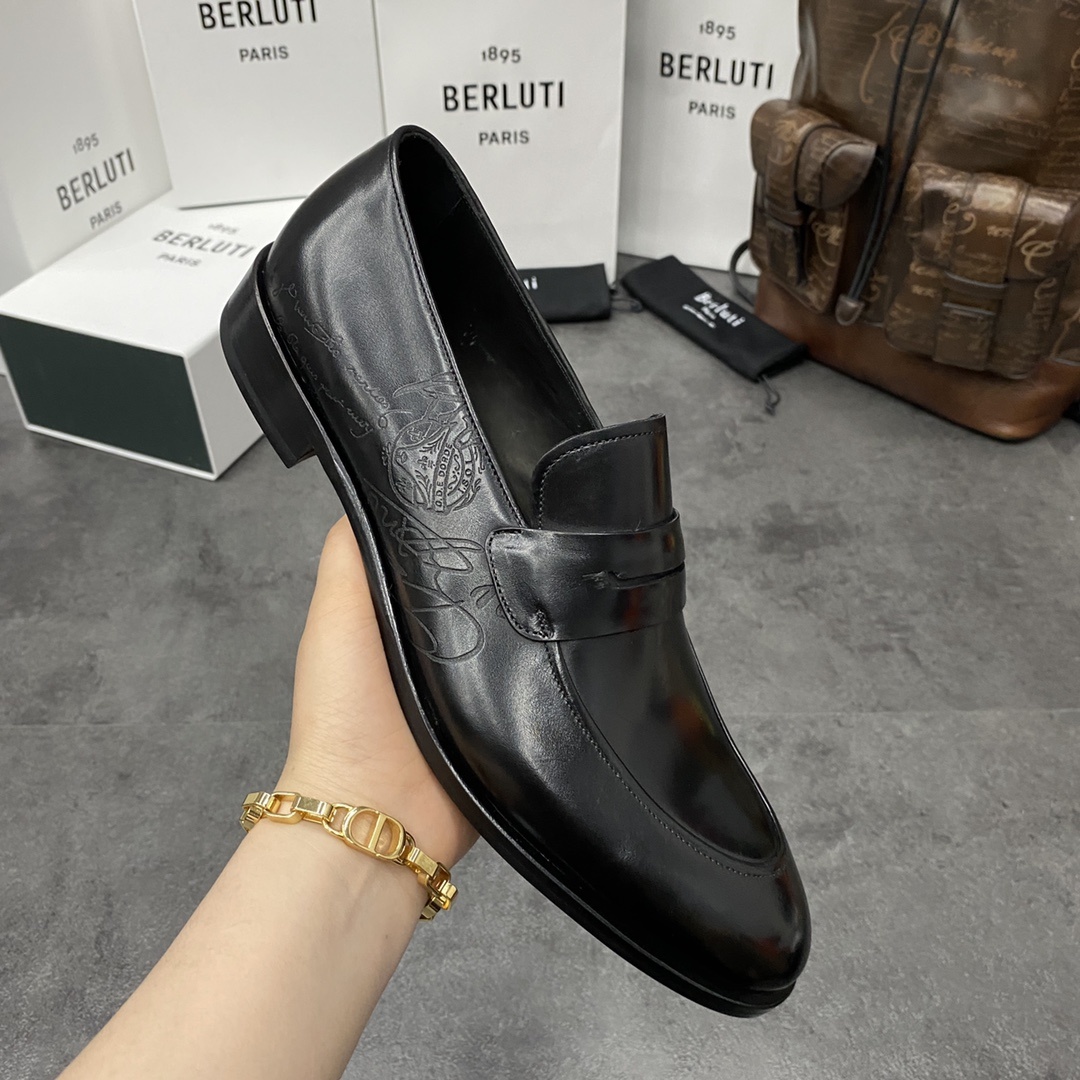 💋💍Berlut*/布鲁提 手工精品男士正装皮鞋 专柜同步火热款Andy乐福皮鞋 成功人士标配 固特
