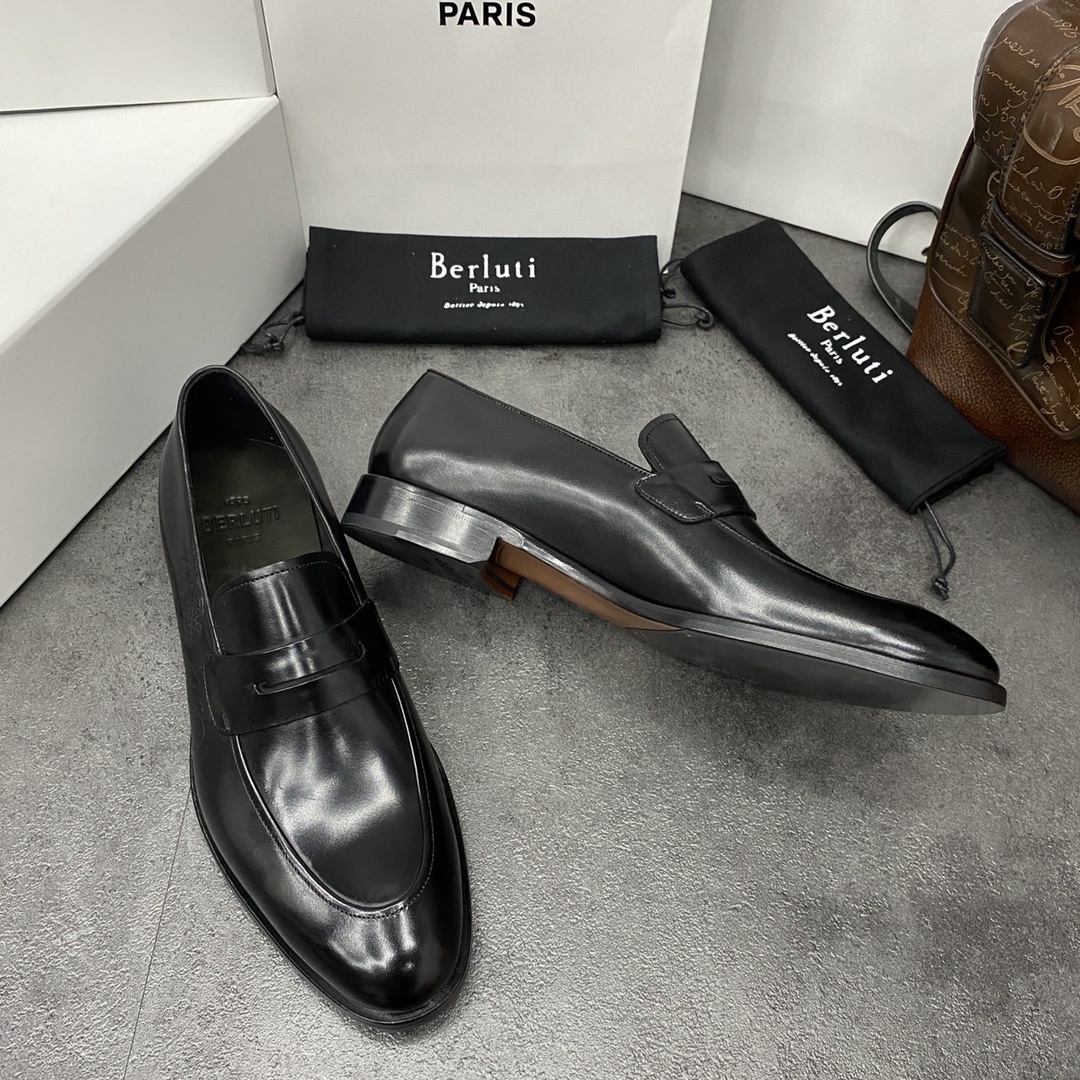 💋💍Berlut*/布鲁提 手工精品男士正装皮鞋 专柜同步火热款Andy乐福皮鞋 成功人士标配 固特