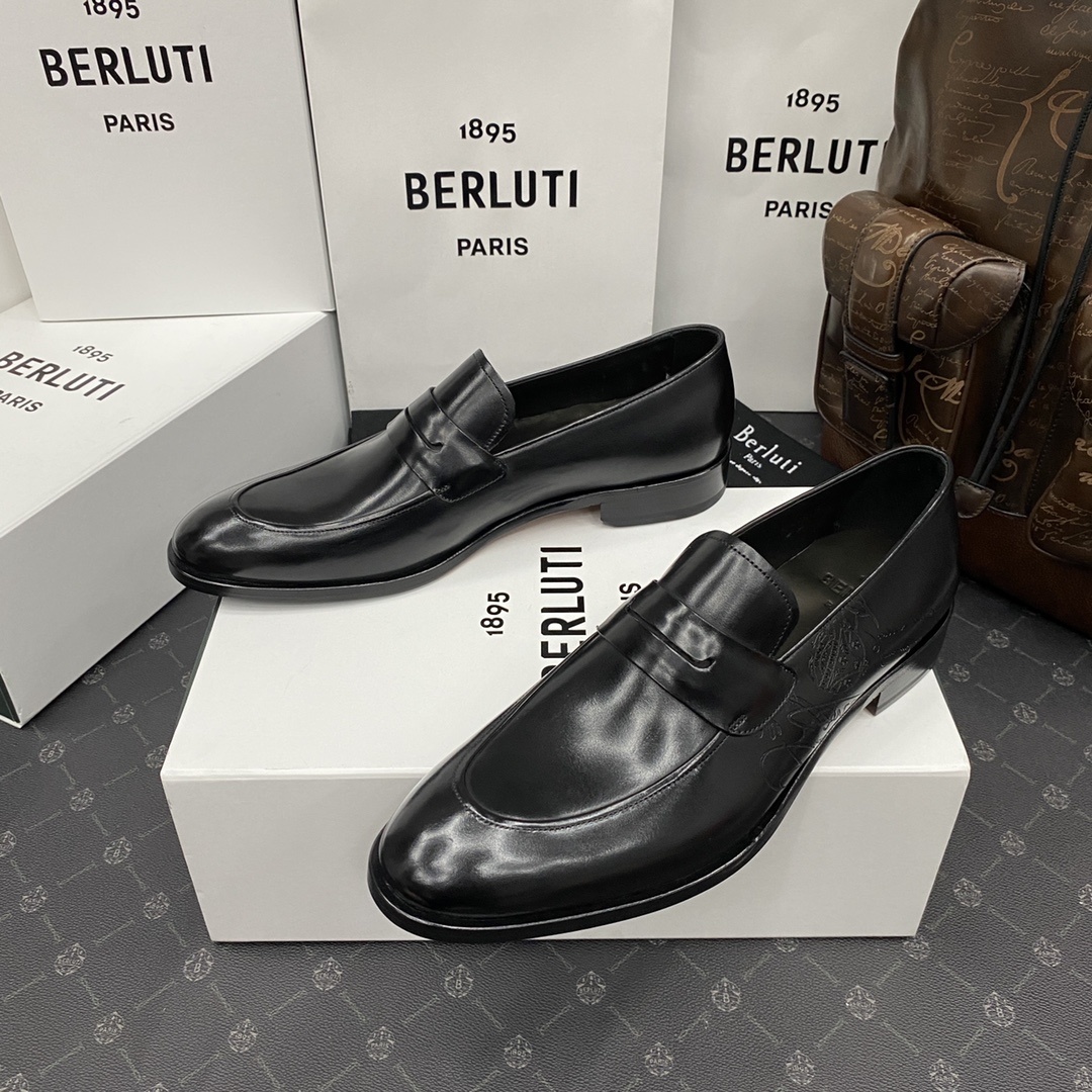 💋💍Berlut*/布鲁提 手工精品男士正装皮鞋 专柜同步火热款Andy乐福皮鞋 成功人士标配 固特