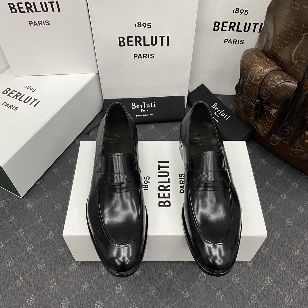 💋💍Berlut*/布鲁提 手工精品男士正装皮鞋 专柜同步火热款Andy乐福皮鞋 成功人士标配 固特