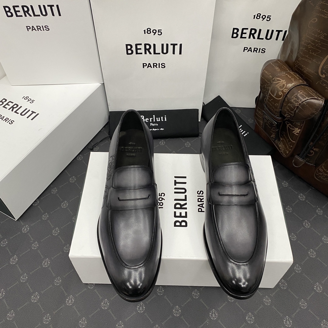 💋💍Berlut*/布鲁提 手工精品男士正装皮鞋 专柜同步火热款Andy乐福皮鞋 成功人士标配 固特