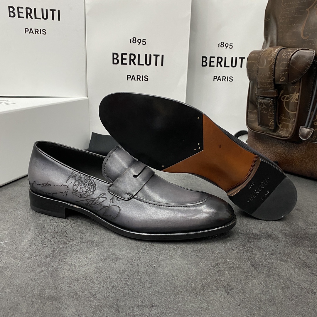 💋💍Berlut*/布鲁提 手工精品男士正装皮鞋 专柜同步火热款Andy乐福皮鞋 成功人士标配 固特