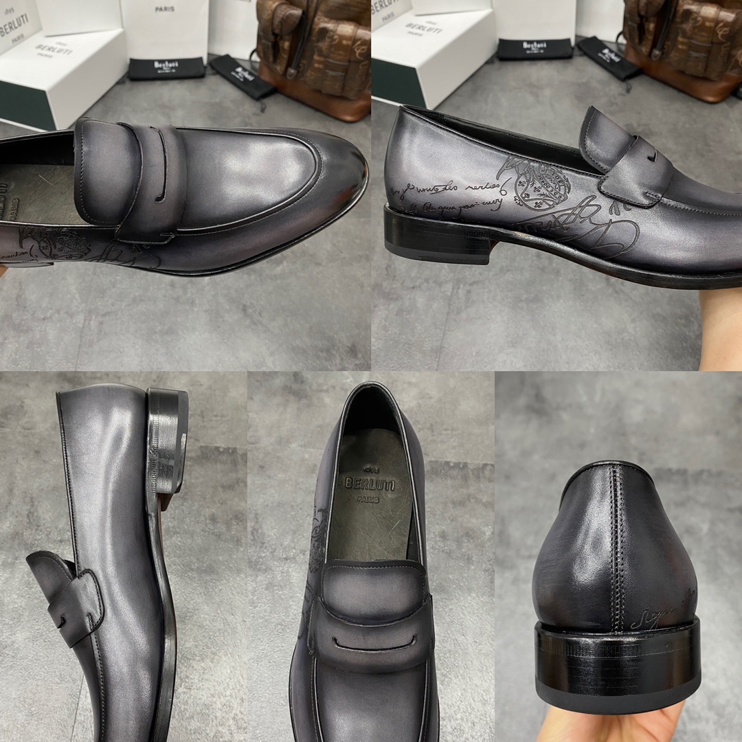 💋💍Berlut*/布鲁提 手工精品男士正装皮鞋 专柜同步火热款Andy乐福皮鞋 成功人士标配 固特