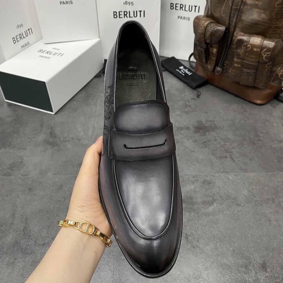 💋💍Berlut*/布鲁提 手工精品男士正装皮鞋 专柜同步火热款Andy乐福皮鞋 成功人士标配 固特