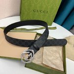 Gucci Belts Steel Buckle Cowhide Genuine Leather