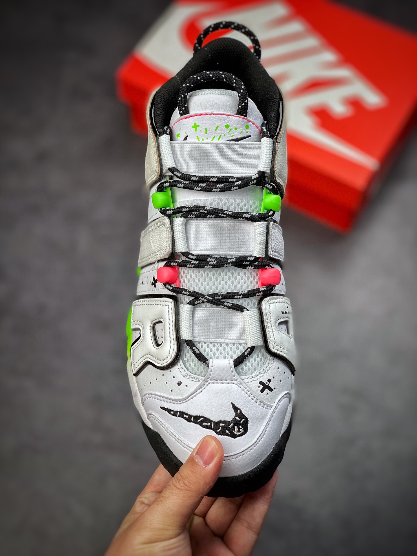 260 Nike Air MoreUptempo96复古篮球鞋大 Air 白彩虹 DV1233-111