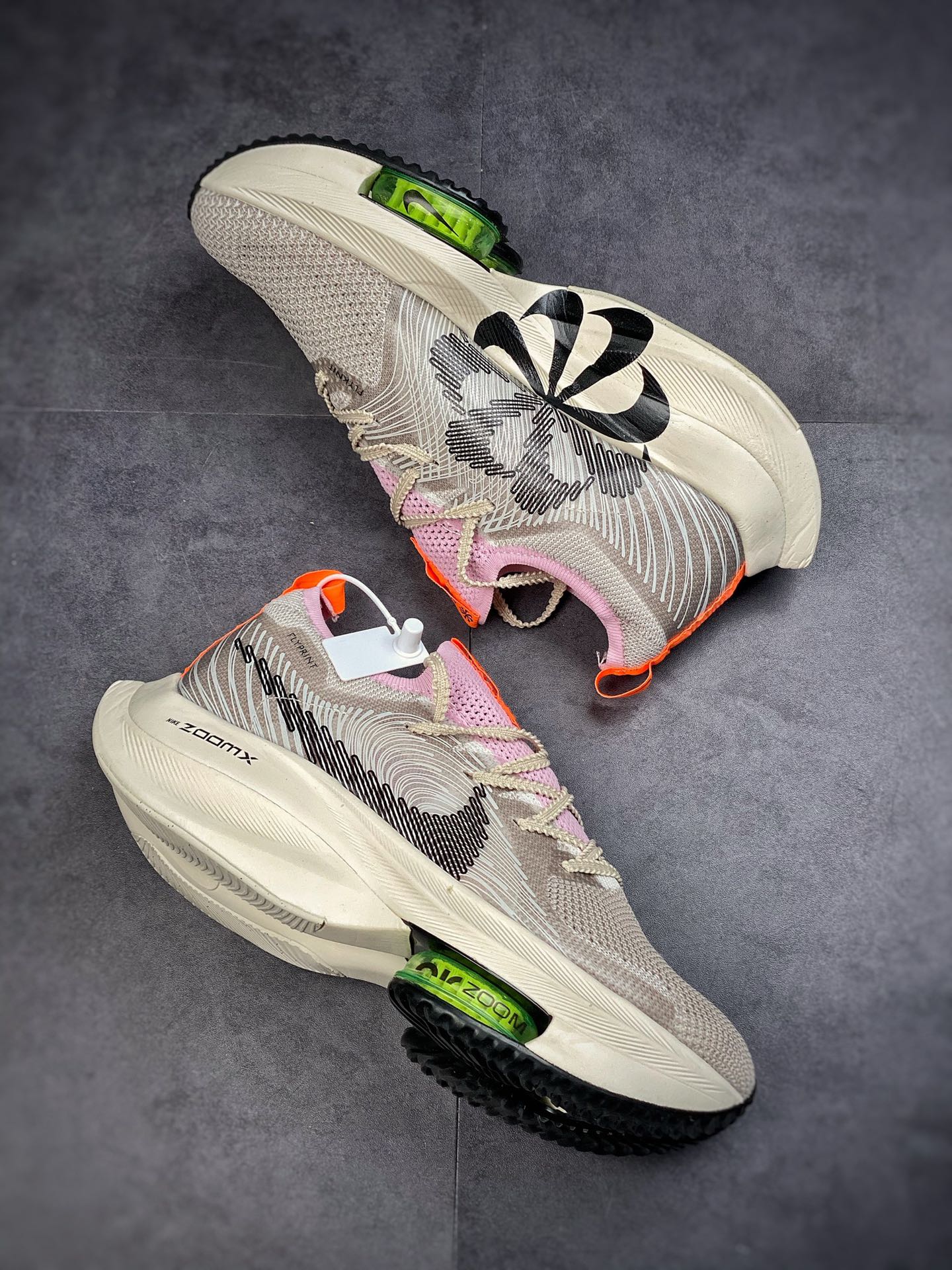240 Nike Air Zoom Alphafly NEXT％破2代马拉松气垫轻量超跑竞速运动慢跑鞋 DB0129-001