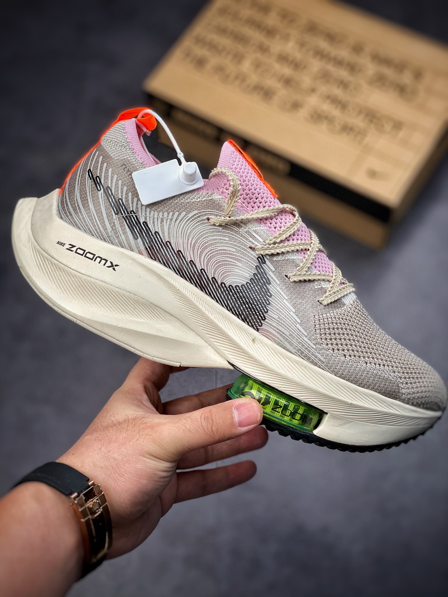 240 Nike Air Zoom Alphafly NEXT％破2代马拉松气垫轻量超跑竞速运动慢跑鞋 DB0129-001