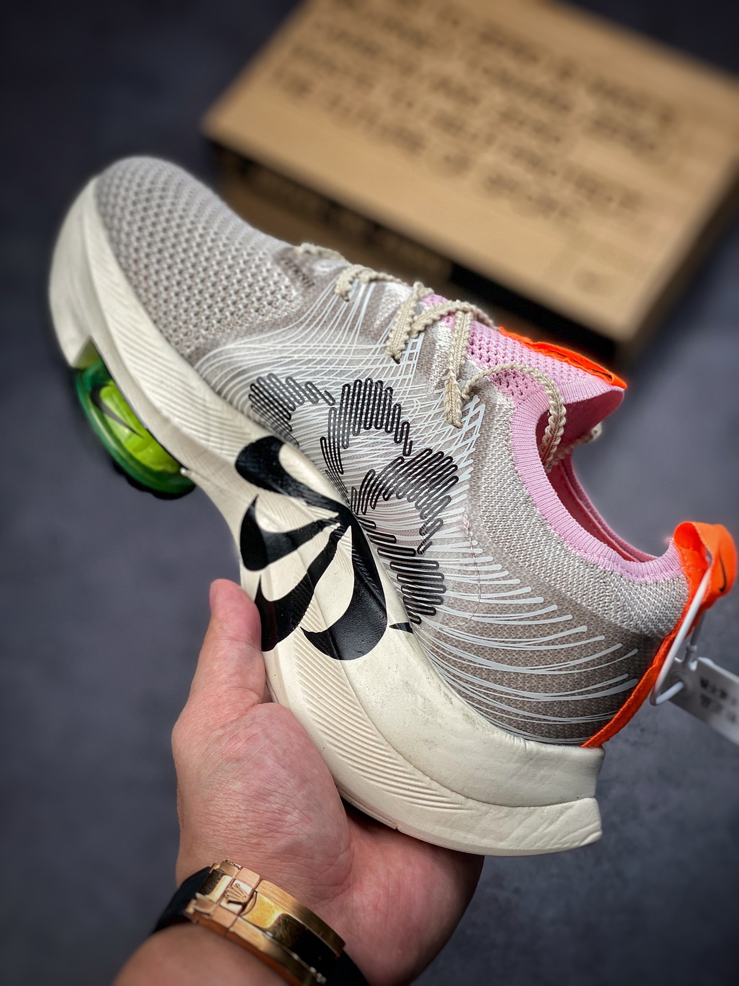 240 Nike Air Zoom Alphafly NEXT％破2代马拉松气垫轻量超跑竞速运动慢跑鞋 DB0129-001