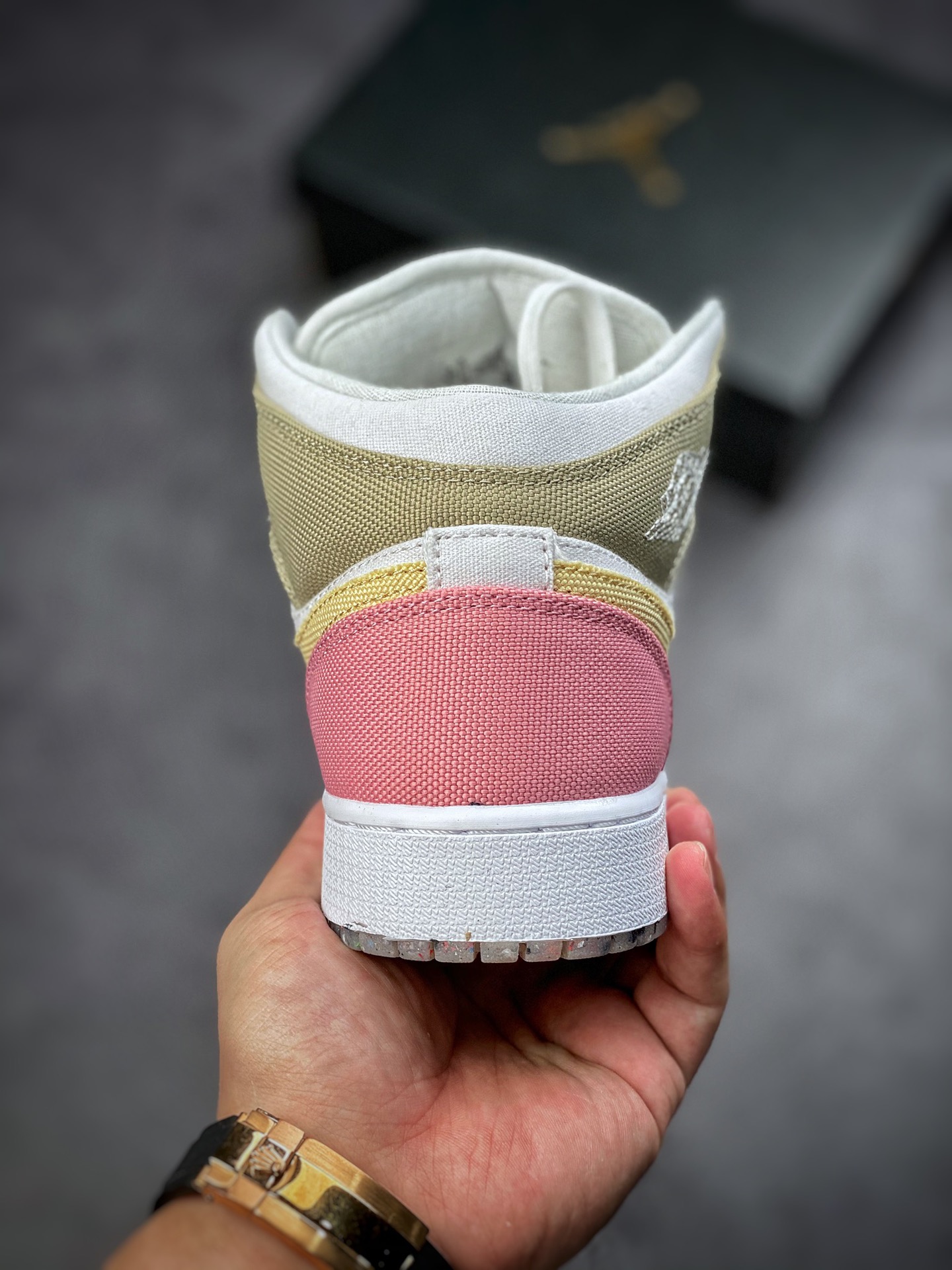 260 Air Jordan 1 Mid 粉白棕 市面唯一正确版本 DJ0338-100