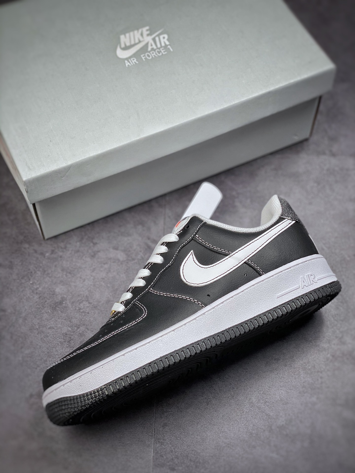 160 Nike Air Force 1 Low 07 黑白 #原楦头原纸板 DA8478-001