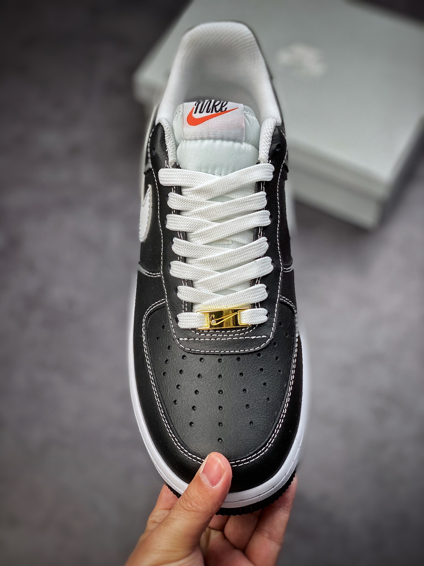 160 Nike Air Force 1 Low 07 黑白 #原楦头原纸板 DA8478-001