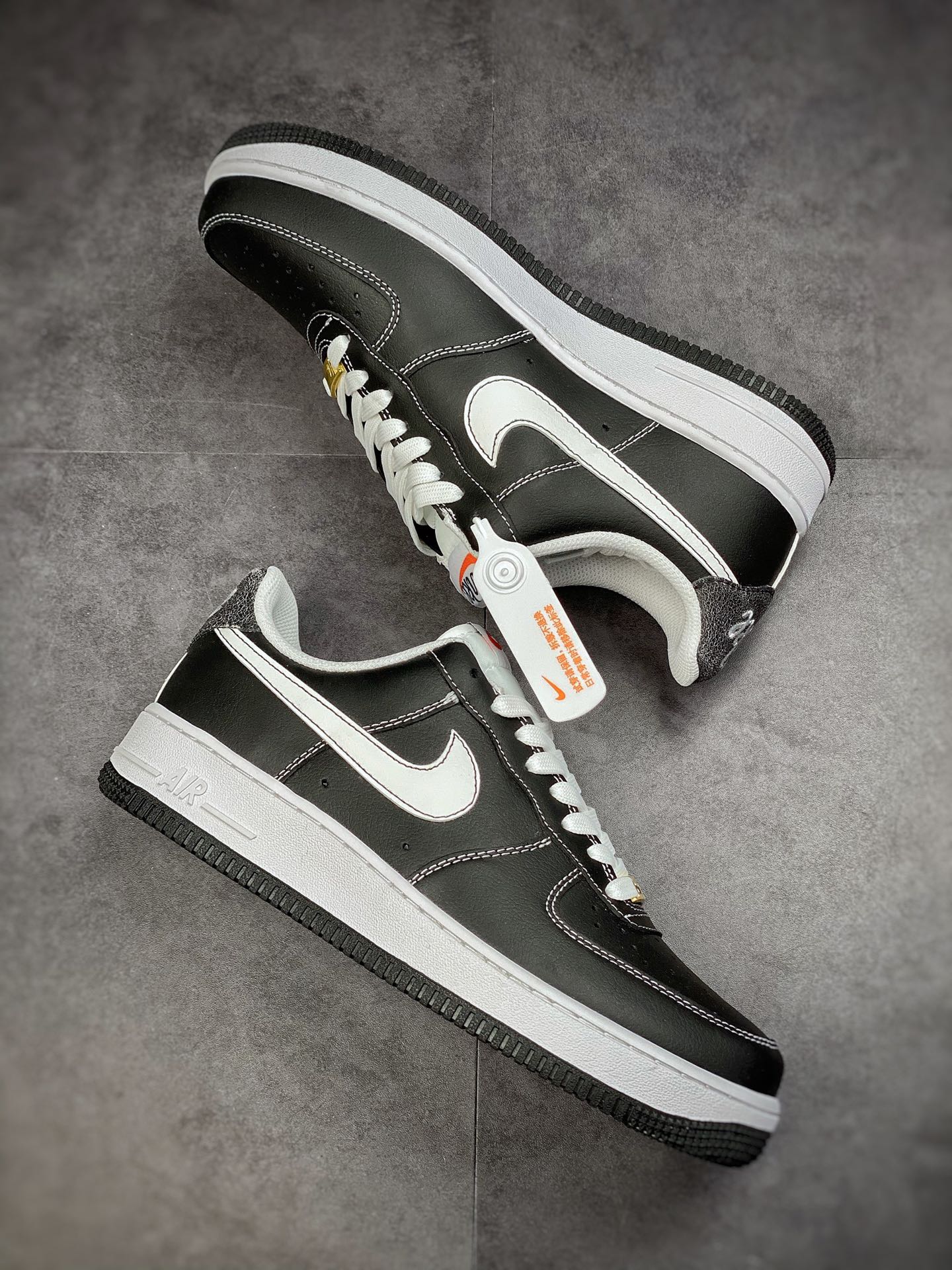 160 Nike Air Force 1 Low 07 黑白 #原楦头原纸板 DA8478-001