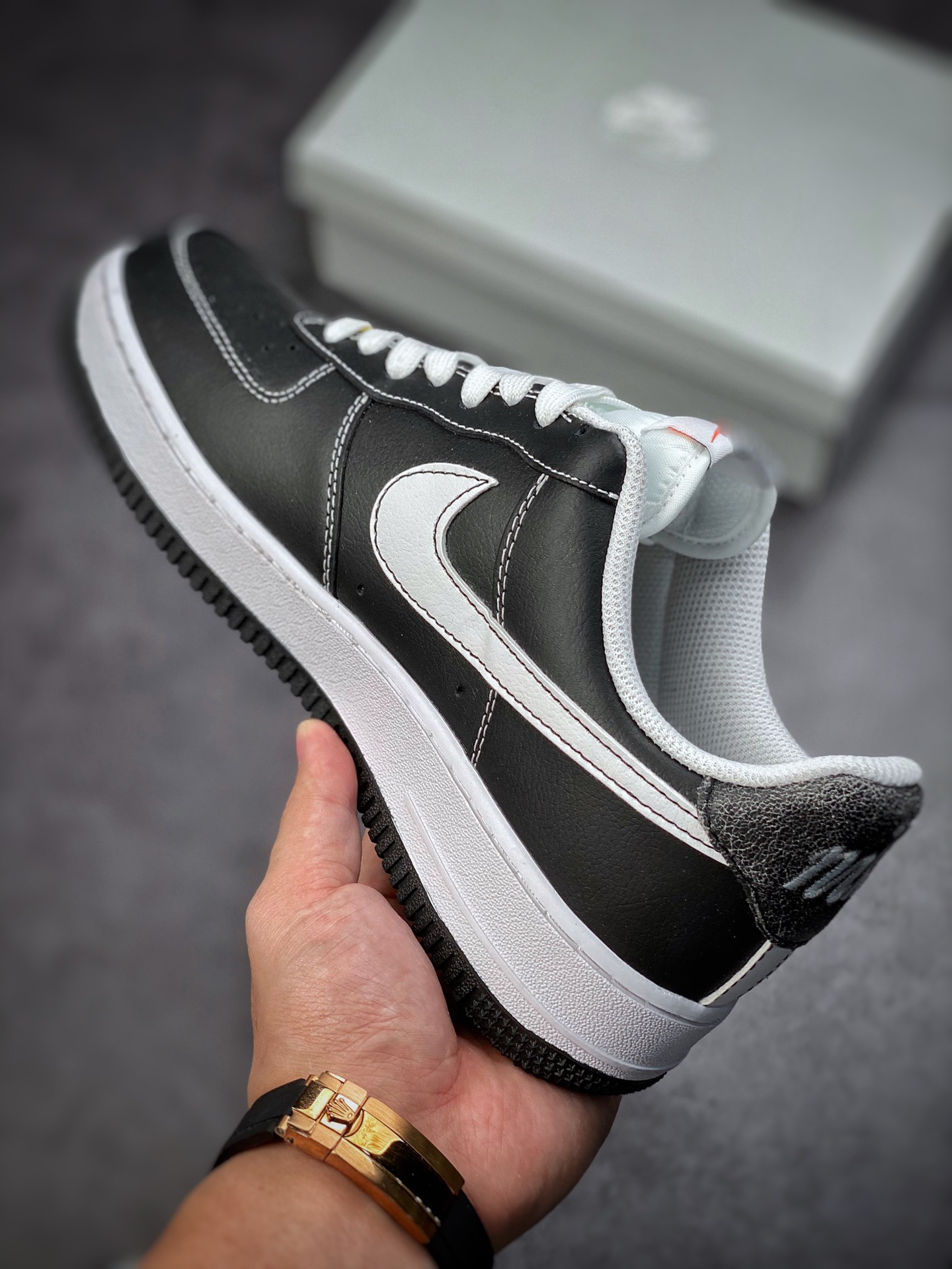 160 Nike Air Force 1 Low 07 黑白 #原楦头原纸板 DA8478-001