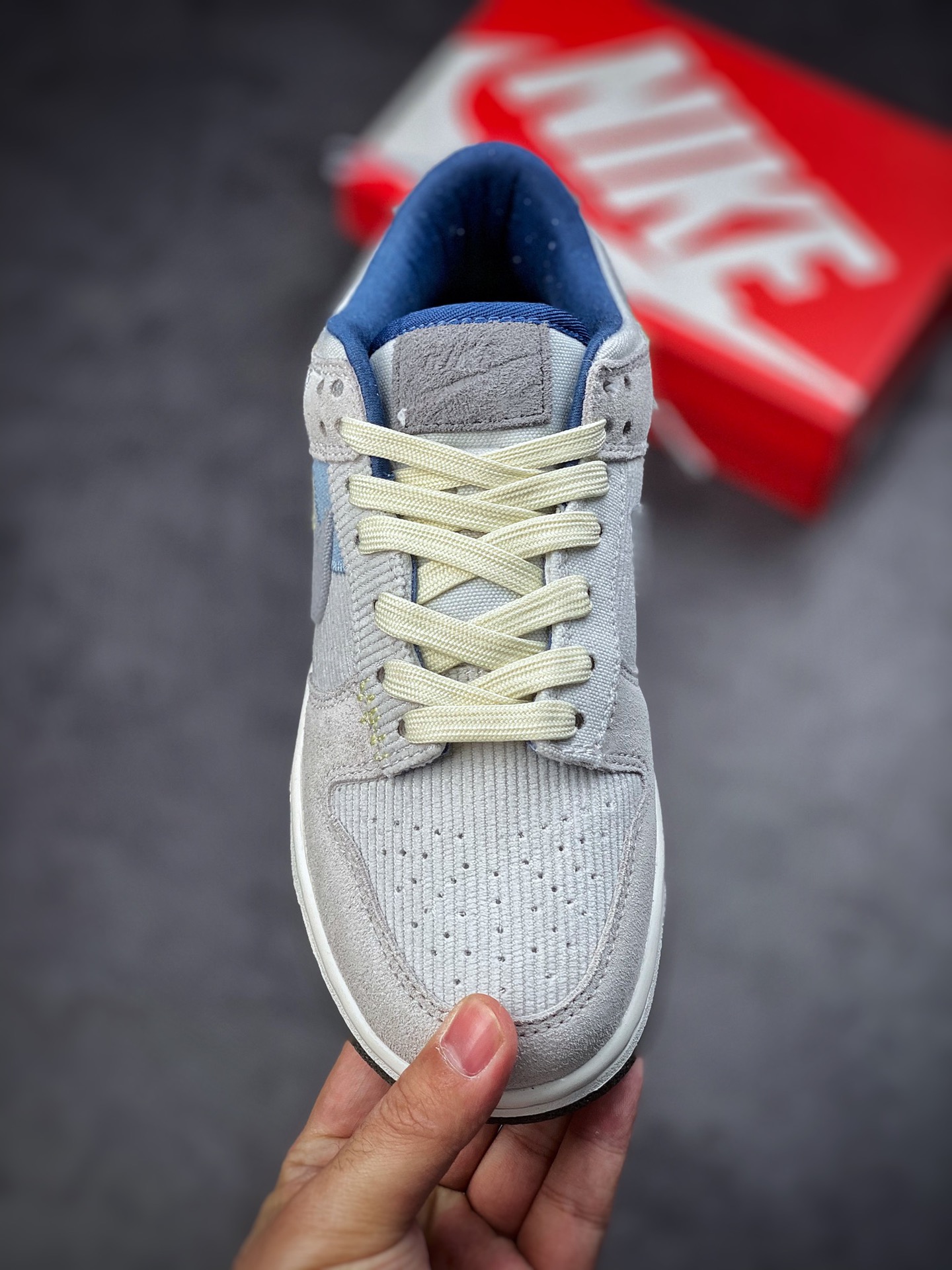 300 Nike Dunk Low Bright Side 灰蓝 灯芯绒 DQ5076-001