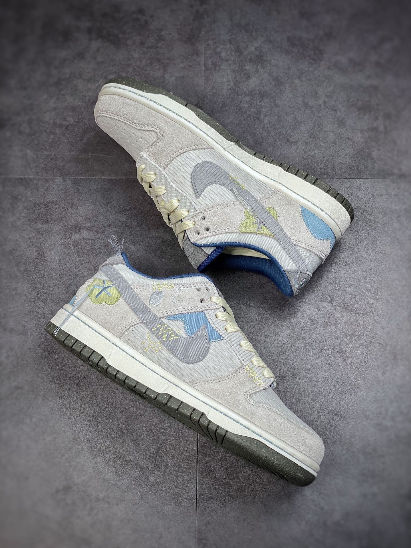 300 Nike Dunk Low Bright Side 灰蓝 灯芯绒 DQ5076-001