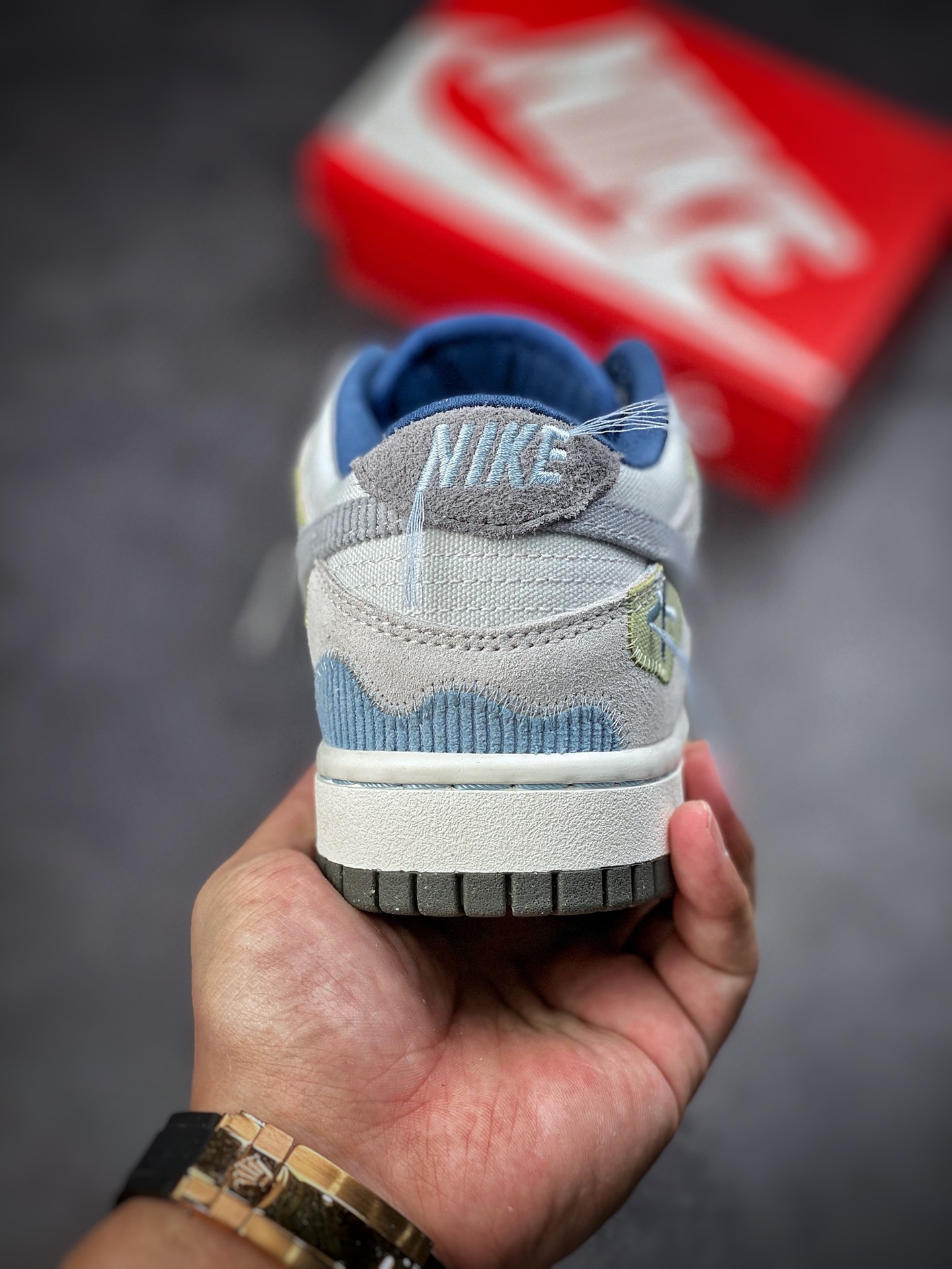 300 Nike Dunk Low Bright Side 灰蓝 灯芯绒 DQ5076-001