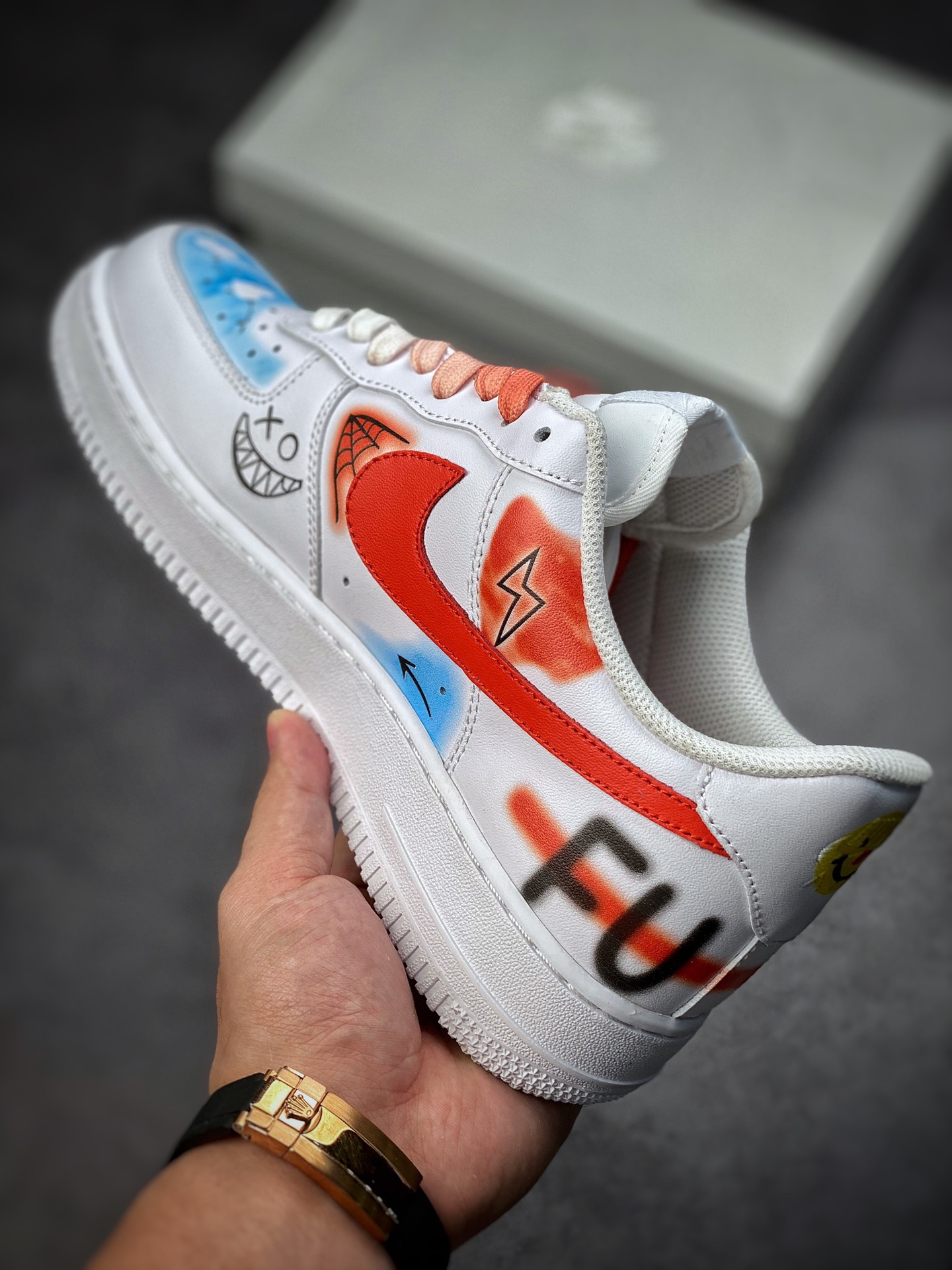 260 Nike Air Force 1 Low 07 二次元主题 小丑涂鸦配色CW2288-111